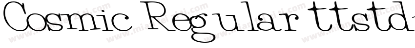 Cosmic Regular ttstd字体转换